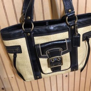 Coach Straw handbag